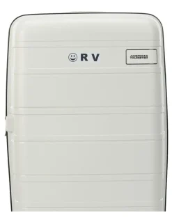 American Tourister Light Max 69cm Spinner Suitcase in Off-White