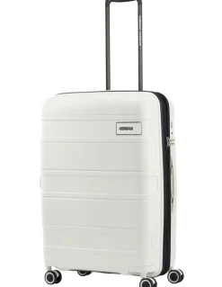 American Tourister Light Max 69cm Spinner Suitcase in Off-White