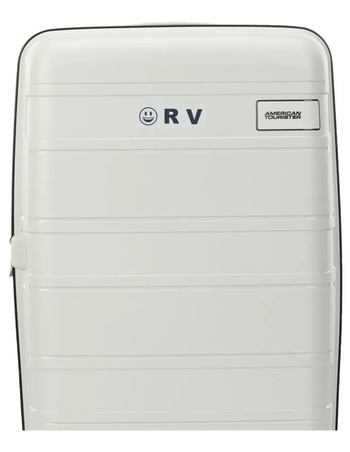 American Tourister Light Max 55cm Spinner Suitcase in Off-White