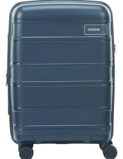 American Tourister Light Max 55cm Spinner Suitcase in Navy