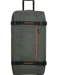 American Tourister Urban Track Large Wheeled Duffle in Dark Khaki