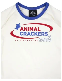Animal Crackers Athletics Tee in Vintage White