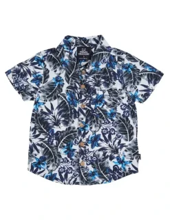 Animal Crackers Blue Crush Short Sleeves Shirt in Print