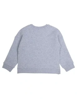 Animal Crackers Contrast Raffi Crew Neck T- shirt in Grey Marle