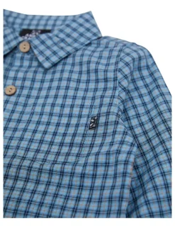 Animal Crackers Peak Long Sleeve Shirt in Check