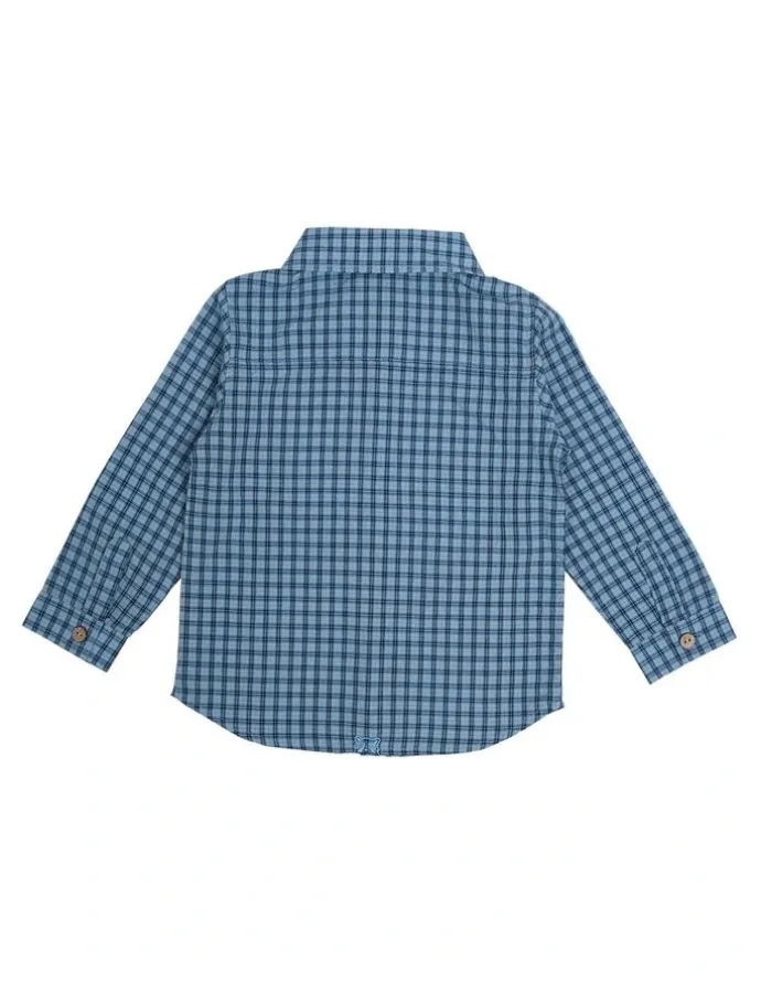 Animal Crackers Peak Long Sleeve Shirt in Check