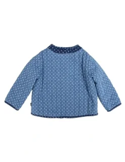 Animal Crackers Star Flower Jacket in Blue