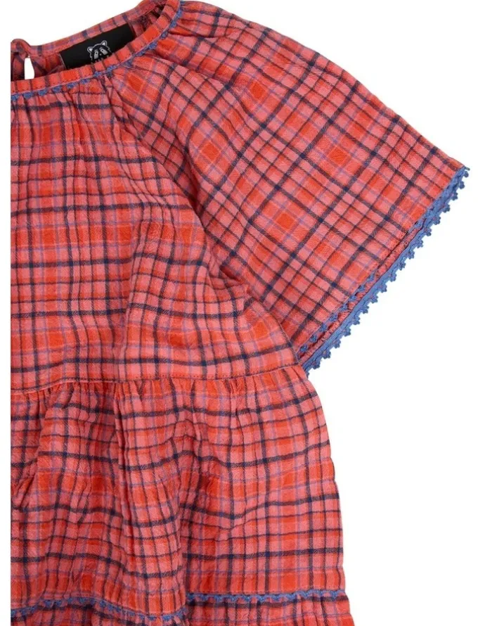 Animal Crackers Sunset Dress in Red