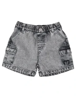 Animal Crackers Worn Short in Washed Black
