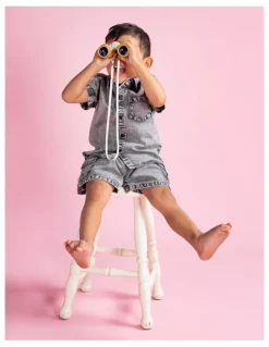 Animal Crackers Worn Short in Washed Black