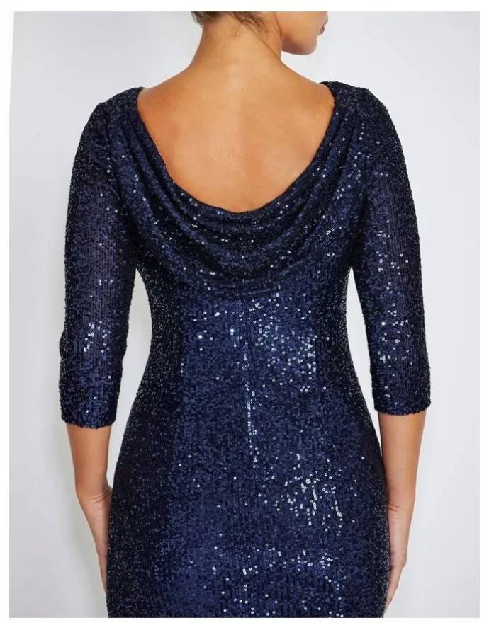 Anthea Crawford Claire Stretch Sequin Gown