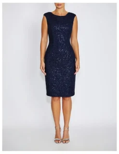 Anthea Crawford Elizabeth Stretch Corded Lace Dress