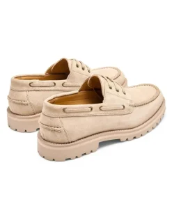 Aquila Ark Suede Boat Shoes in Sand