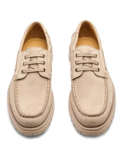 Aquila Ark Suede Boat Shoes in Sand