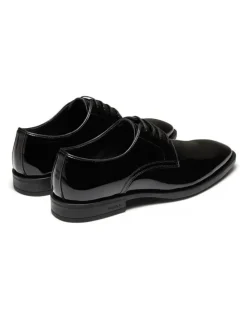 Aquila Bernard Derby Shoes in Patent Black