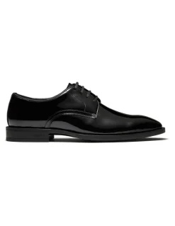 Aquila Bernard Derby Shoes in Patent Black