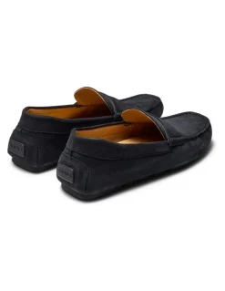 Aquila Cisco Nubuck Driving Shoes in Midnight