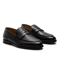 Aquila Elton Penny Loafers in Black