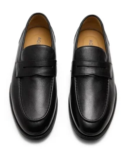 Aquila Elton Penny Loafers in Black