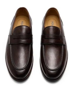 Aquila Elton Penny Loafers in Brown