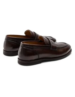 Aquila Elton Penny Loafers in Brown