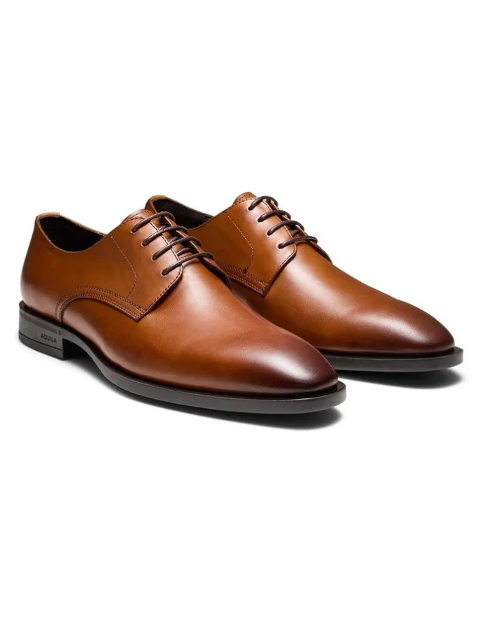 Aquila Magnus Derby Shoes in Tan