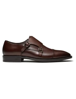 Aquila Murphy Monk Strap Shoes in Brown