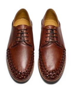 Aquila Rico Derby Shoes in Tan