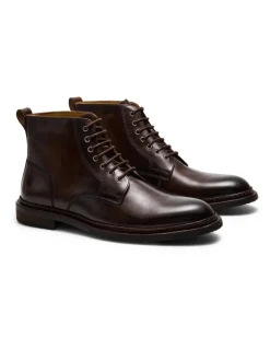 Aquila Vedder Lace-Up Boots in Dark Brown