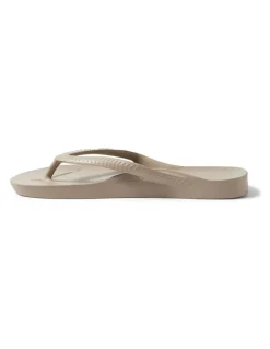 Archies Arch Support Thongs in Taupe