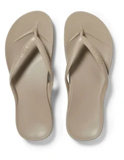 Archies Arch Support Thongs in Taupe