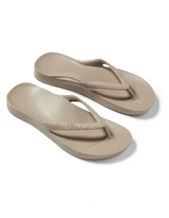 Archies Arch Support Thongs in Taupe