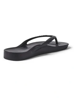 Archies Arch Support Thongs in Black