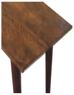 Artisan Furniture Solid Wood Chestnut Nordic Writing Desk, 1 Drawer, Brown