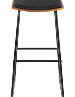 Artiss Artiss 4x Bar Stools Leather Padded Metal