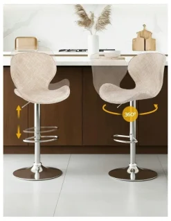 Artiss Bar Stools 2x in Beige
