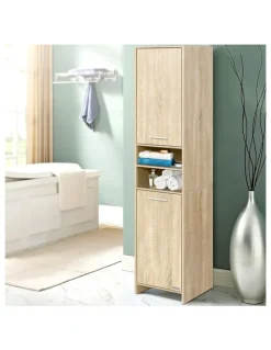 Artiss Bathroom Cabinet 185cm in Walnut