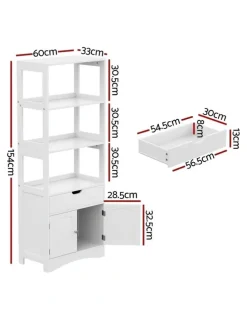 Artiss Bathroom Storage Cabinet in White