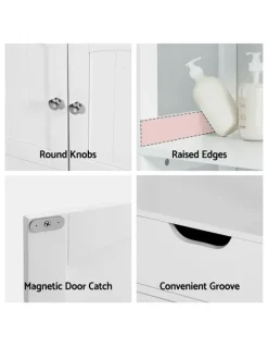 Artiss Bathroom Storage Cabinet in White