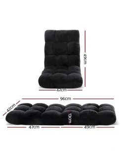 Artiss Bed Chair Cushion Lounge Sofa in Black