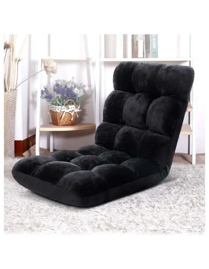 Artiss Bed Chair Cushion Lounge Sofa in Black