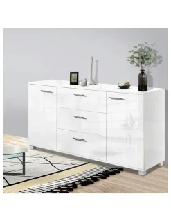 Artiss Buffet Sideboard High Gloss in White