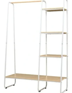 Artiss Closet Clothes Hanger Shelf in White