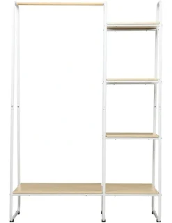 Artiss Closet Clothes Hanger Shelf in White