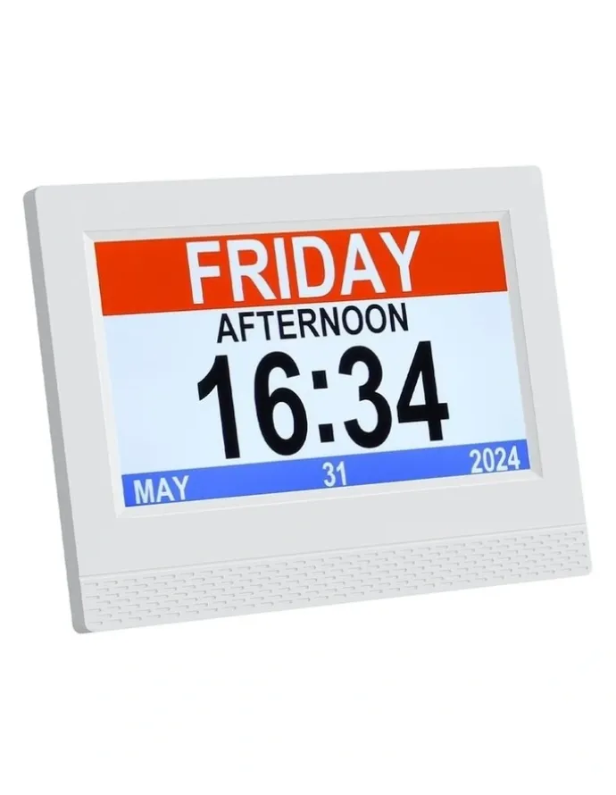 Artiss Digital Day Clock in White