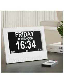 Artiss Digital Day Clock in White