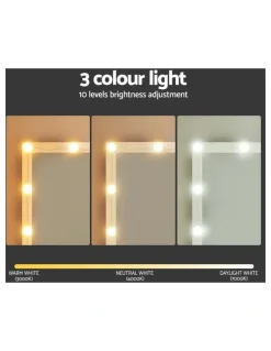 Artiss Dressing Table 12 Led Bulbs in White