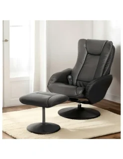 Artiss Electric Heated Massage Recliner Chair in Black