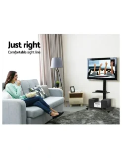 Artiss Floor TV Stand Bracket Mount in Black