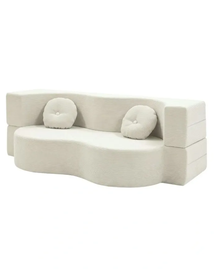 Artiss Folding Sofa Bed in Beige